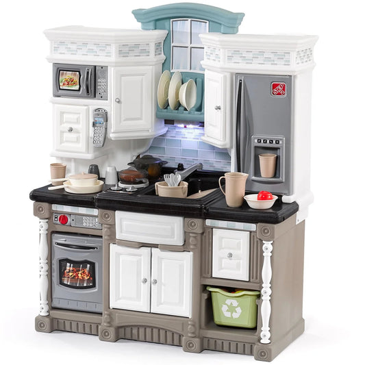 Step2 Lifestyle Dream Kitchen Playset for Toddlers with Electronic Features and Accessories(Default Title)
