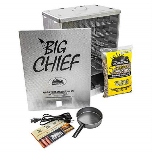 Smokehouse Big Chief Electric Smoker, Front Load, 846 sq in Cooking Area, Aluminum, Outdoor Cooker(Default Title)