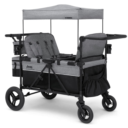 Delta Children's Jeep Wrangler Deluxe 4-Seater Stroller Wagon