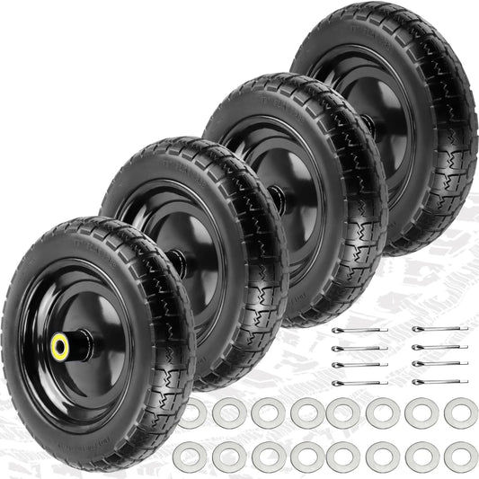 Pontuss 13" Flat Free Wheels Replacement for GOR Garden Cart(Default Title)