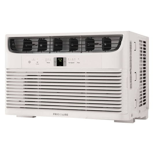 Frigidaire 8,000 BTU Window Air Conditioner with WiFi  Remote, Multi-Speed, Eco Mode, White
