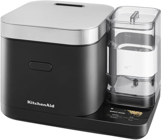 KitchenAid Grain and Rice Cooker 8 Cup with Integrated Scale and Delayed Cook, KGC3155BM(Default Title)