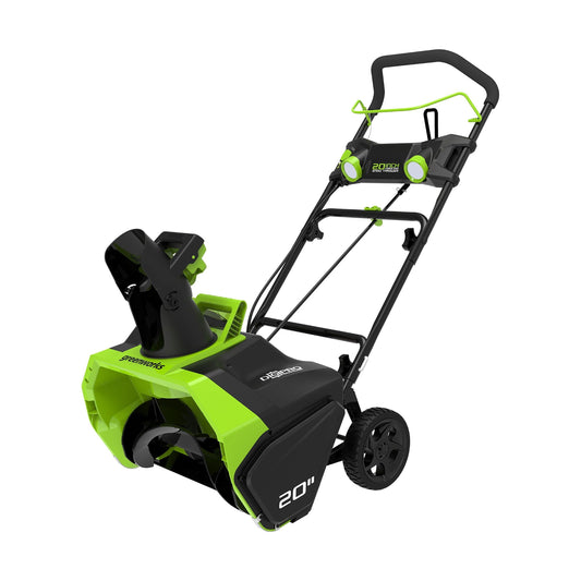 Greenworks 40V 20′′ Cordless Brushless Snow Blower with 4.0 Ah Battery  Charger, LED Lights, 180° Chute(Default Title)