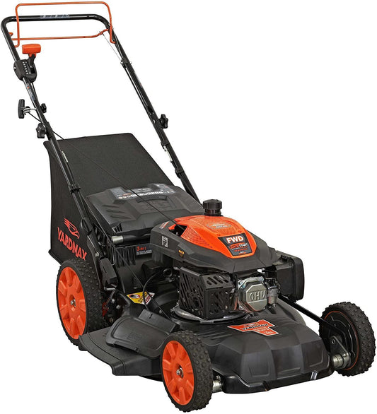 YARDMAX YG2860 22′′ 201cc 3-in-1 Gas Self-Propelled Lawn Mower with CVT and High Wheels(Default Title)