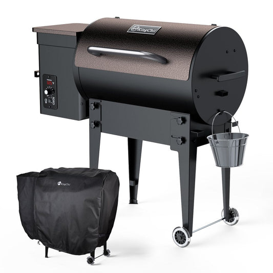 KingChii Pro Series 02 Wood Pellet Smoker  Grill, 456 sq. in, Electric, Bronze, with Auto Temperature Control(Default Title)
