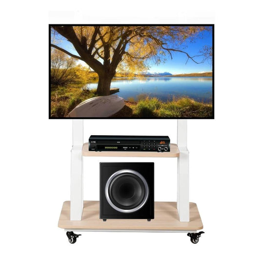 Hellsehen Mobile TV Stand with Wheels