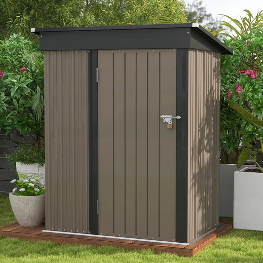 Patiowell 5x3 FT Outdoor Storage Shed for Backyard Garden Patio Lawn(Default Title)
