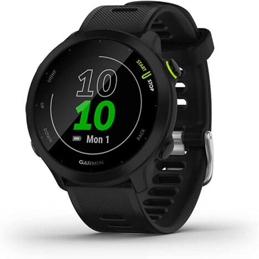 Garmin Forerunner 55 GPS Running Smartwatch, Heart Rate Monitor, PacePro, 2-Week Battery, Black(Default Title)