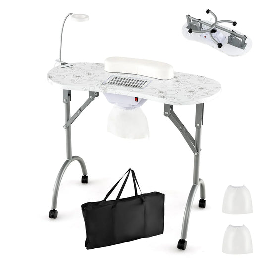 LDAILY Portable Nail Table with Electric Dust Collector(Default Title)