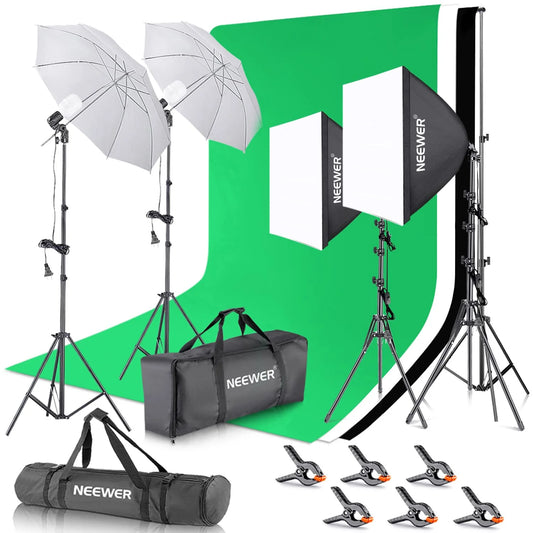 NEEWER Photography Lighting kit with Backdrops(Default Title)