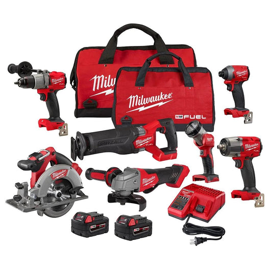 18V M18 FUEL Lithium-Ion Brushless Cordless 7-Tool Combo Kit 5.0 Ah(Default Title)