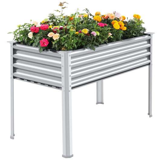 Land Guard Galvanized Raised Garden Bed with Legs(Default Title)