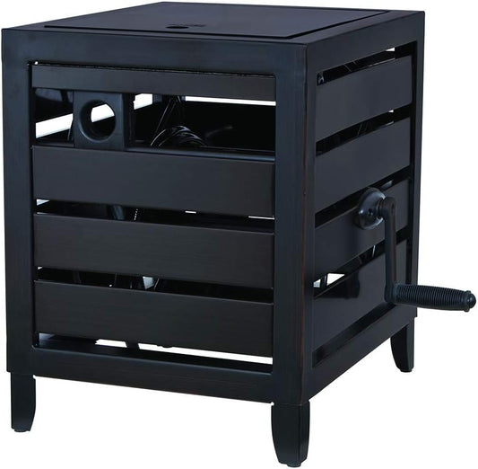 AMES NeverLeak Metal Hose Cabinet, 150-Foot Capacity, Cold-Weather Resistant, Black(Default Title)