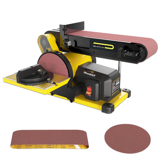 Woodskil 4.3A Belt Sander, 4 x 36 in. Belt  6 in. Disc Sander(Default Title)