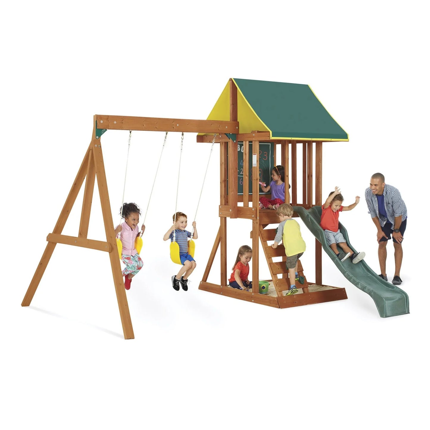 KidKraft Appleton Wooden Swing Set(Default Title)