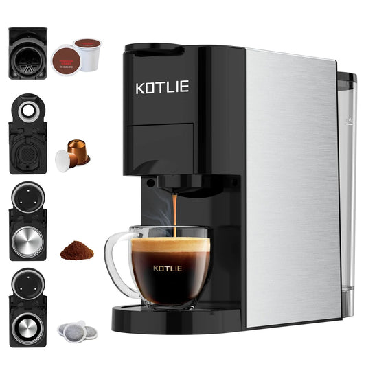 KOTLIE Single Serve Coffee Maker, 4 in 1 Espresso Machine(Default Title)