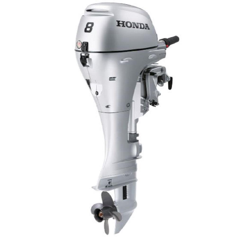 8 HP 4-Stroke Outboard Motor with Throttle Grip and Power Tilt(Default Title)