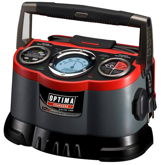 OPTIMA Digital 1200 12V Battery Charger  Maintainer for AGM  Standard Batteries with LCD Display  Safety Features(Default Title)