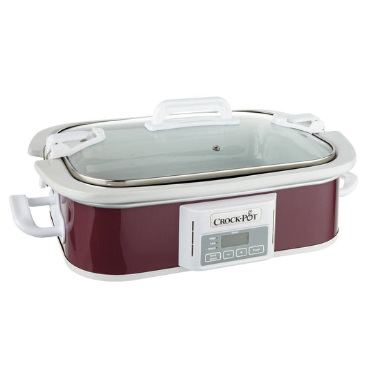 Crock-Pot 3.5-Quart Programmable Casserole Slow Cooker with Locking Lid for Easy Transport(Default Title)