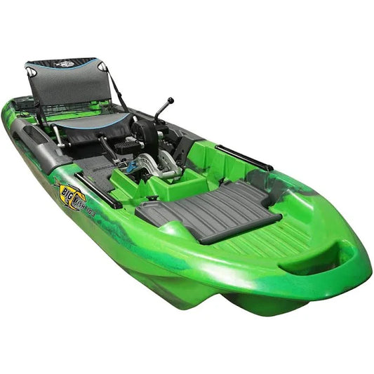 3 Waters Big Fish 103 Pedal Drive Fishing Kayak, Green Camo(Green Camo)