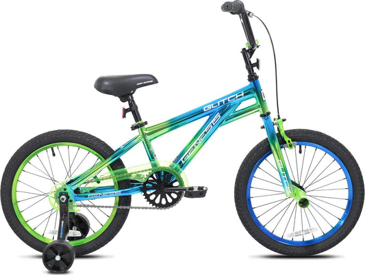Genesis 18 Glitch Boy’s BMX Bike, Blue/Green(Default Title)