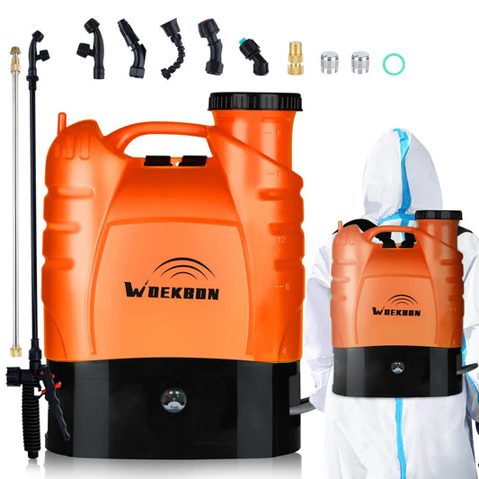WOEKBON 4 Gallon Electric Garden Pump Sprayer(Default Title)