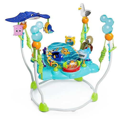 Bright Starts Disney Baby Finding Nemo Activity Center Jumper with Interactive Toys, 360° Seat, Adjustable Positions(Default Title)