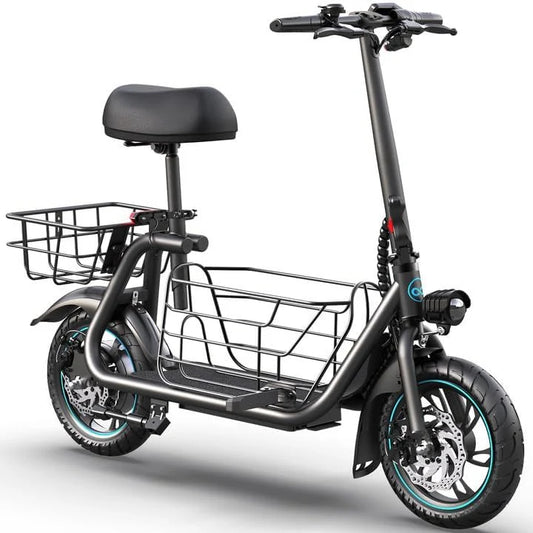 Electric scooter for adults with large center basket(550W 18.6MPH C1S-4JK)