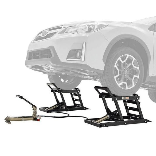 Black Widow Hydraulic Car Lift with Ramp – 3,000 lb. per pair Capacity  sgtnighsdesigns