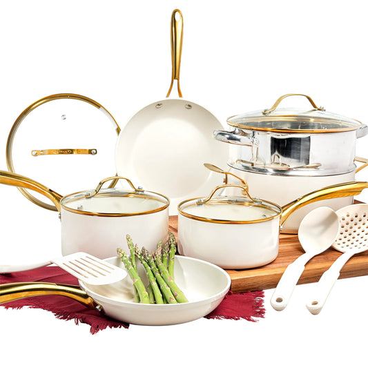 Gotham Steel 15 Pc Ceramic Pots and Pans Set Non Stick(Default Title)