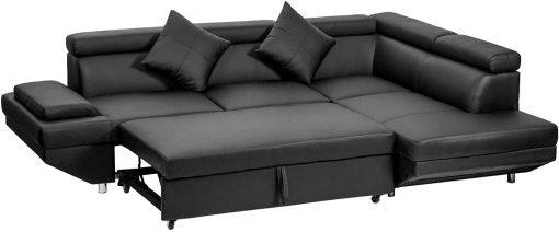 g Black Sofa Sectional Sofa Bed futon(Default Title)
