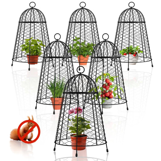 Yolid Garden Cloches for Plants Set of 6, Chicken Wire Cloche Plant(Default Title)