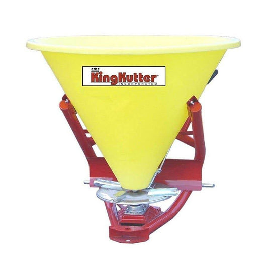 King Kutter Poly Fertilizer Broadcaster with Agitator  Seamless Hopper, Cat. 1 3-Point Hitch(Default Title)