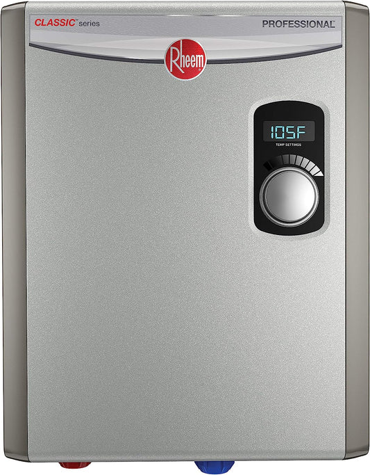 Rheem 18kW 240V Tankless Electric Water Heater, Energy Efficient, Compact, Gray(Default Title)