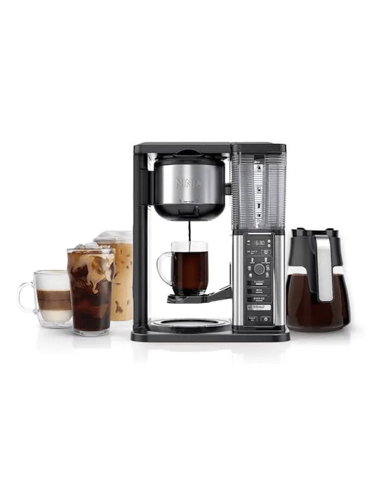 Ninja CM401 Specialty 10-Cup Coffee Maker with 4 Brew Styles for Ground Coffee, Built-in Water Reservoir, Fold-Away Frother  Glass Carafe, Black(Default Title)