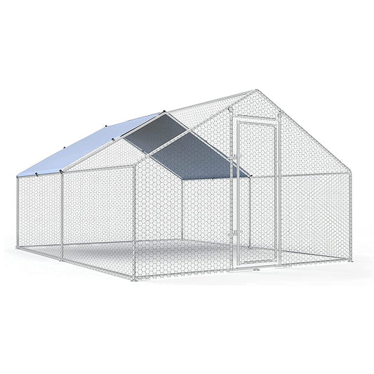 Large Metal Chicken Coop Walk-in Poultry Cage(Default Title)