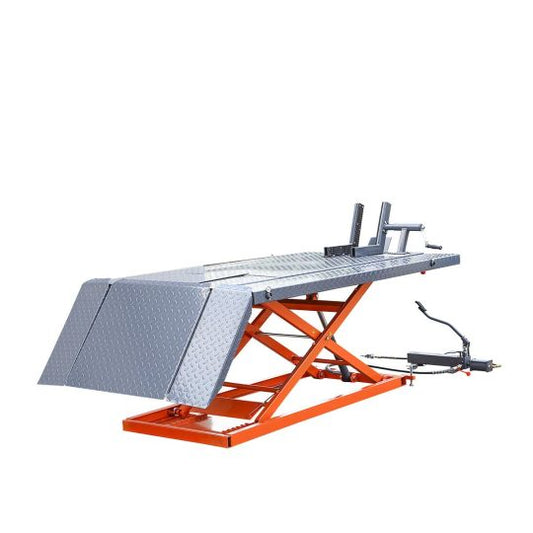 TMG-1500PML 1500-lb Portable Motorcycle/ATV Scissor Lift, 48'' Work Platform, Air and Foot Pedal Operating(Default Title)