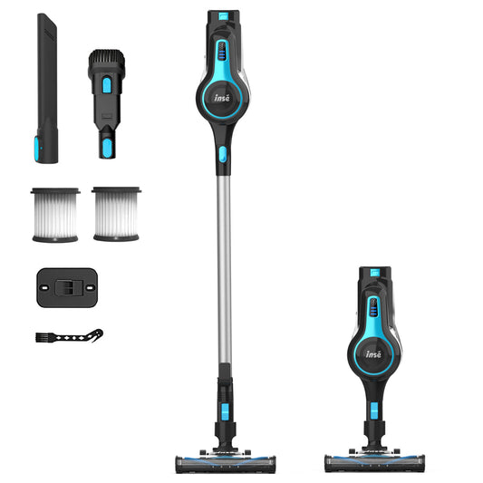 INSE Cordless Vacuum Cleaner, 6-in-1 Lightweight Stick with 20000PA Suction, LED Brush, 1.2L Dustbin, for Carpet  Hard Floor(Default Title)