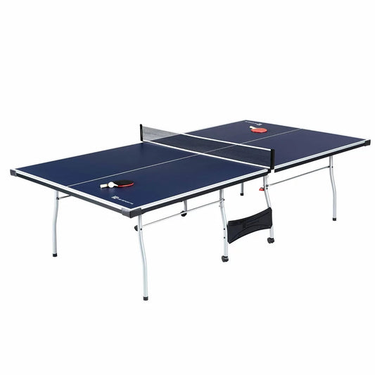 MD Sports Official Size 15mm Indoor Table Tennis Set with Accessories, Foldable Design, Steel Legs, Waterproof Finish(Default Title)