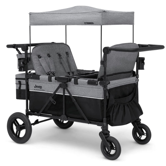 Jeep Wrangler Deluxe 4 Seater Stroller Wagon by Delta Children(Default Title)