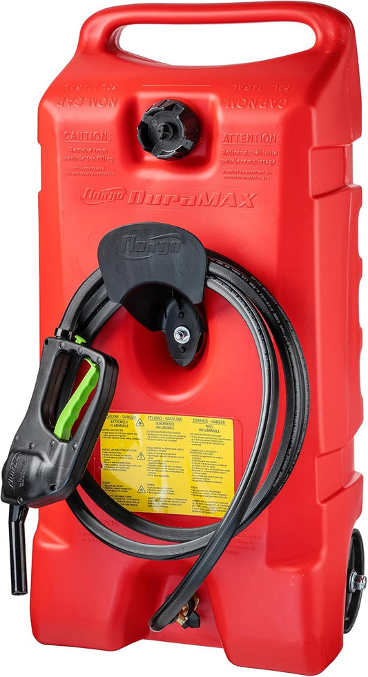 Scepter Duramax 14-Gallon Portable Fuel Tank with Pump  10ft Hose – Red(Default Title)
